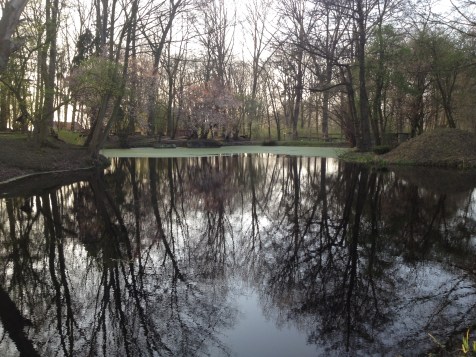 The Crater at Hooge on the Menin Road east of Ypres.  The great beauty belies the fact that this was one of the bloodiest and most fought over corners of the Western Front!