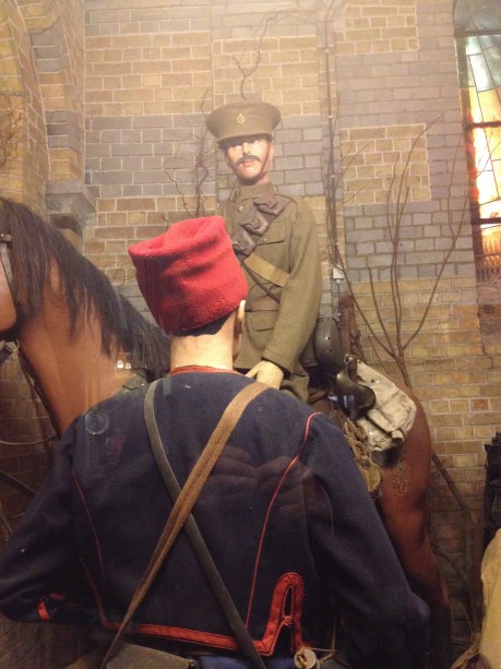 British cavalryman and French Zouave, brothers in arms at Ypres in October 1914