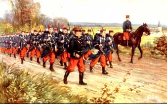 French Infantry in the uniform of August 1914