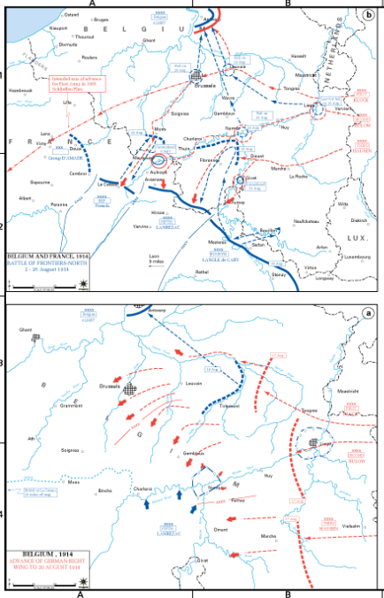 Battle of the Frontiers - the German Advance through Belgium